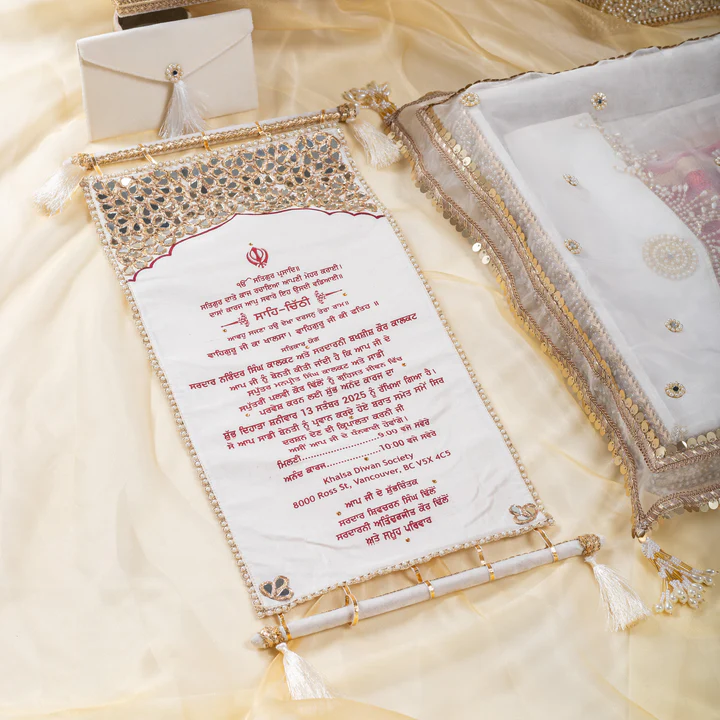 Grand Ivory Zehra Palki Sahe Chithi Set view 3